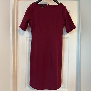 Alfani maroon dress petite 0